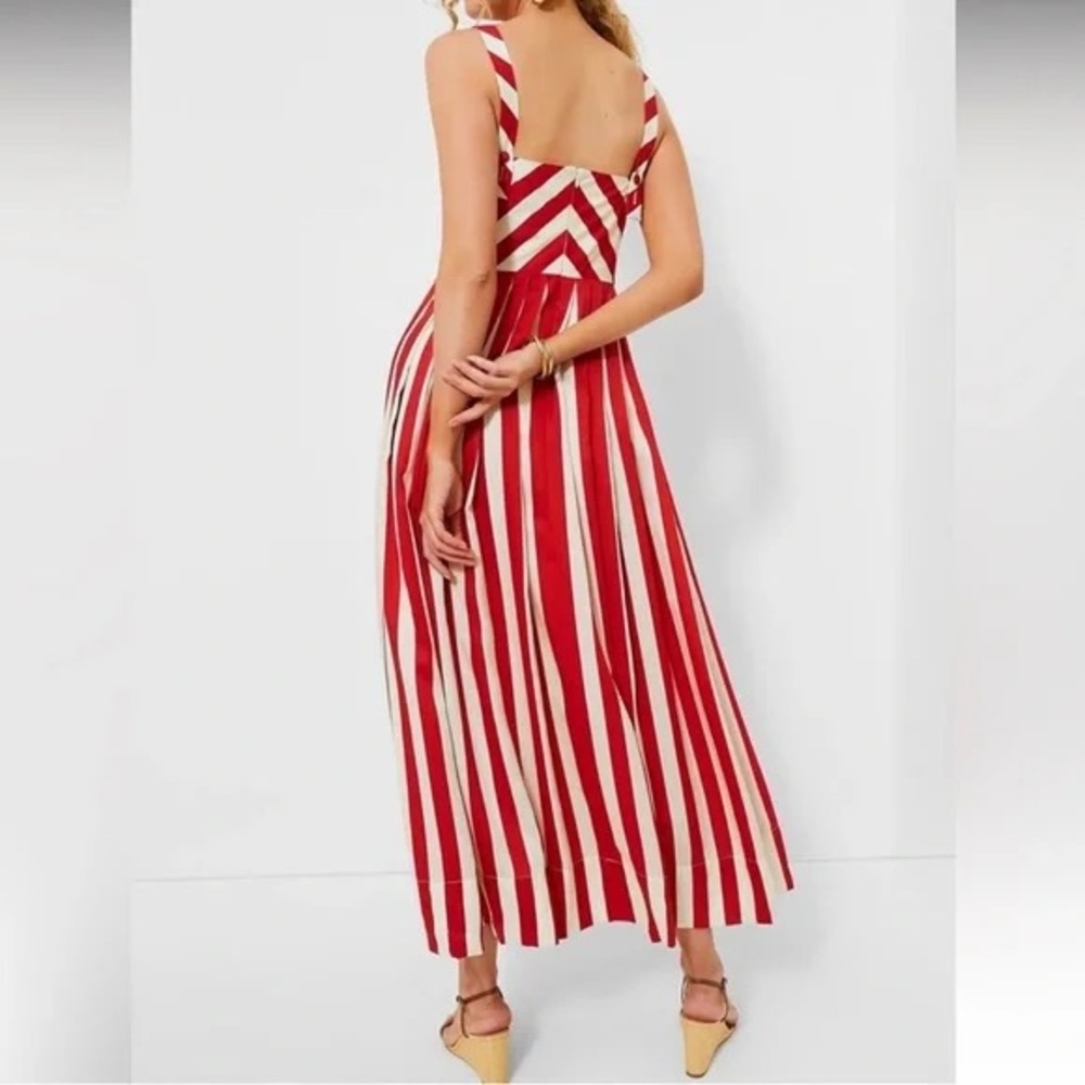 Tuckernuck Lainia Dress Red and White Striped Maxi - Picture 5 of 6